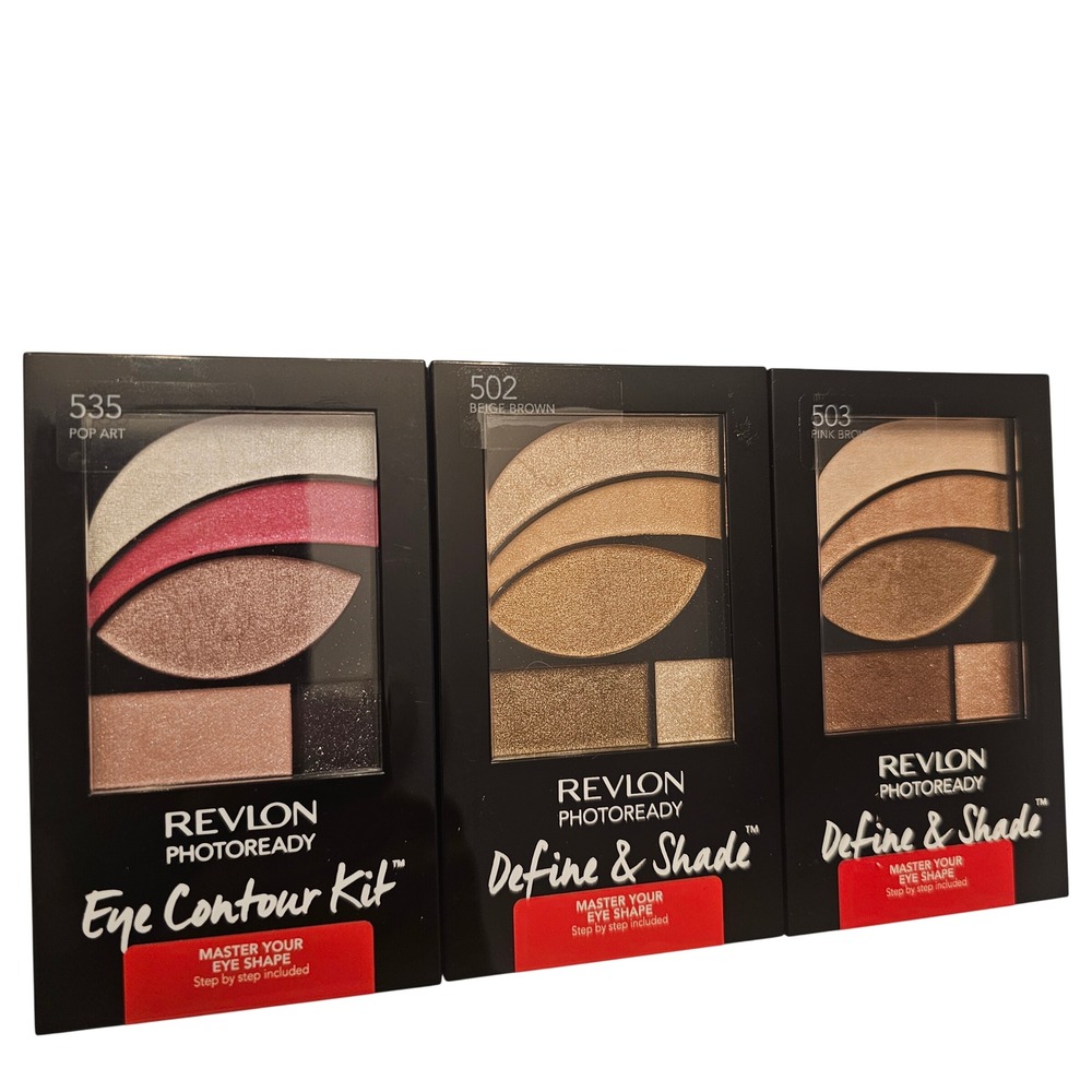 Revlon PhotoReady Eye Contour Kit 3 Palettes 535 502 503 Pop Art Beige Pink New
